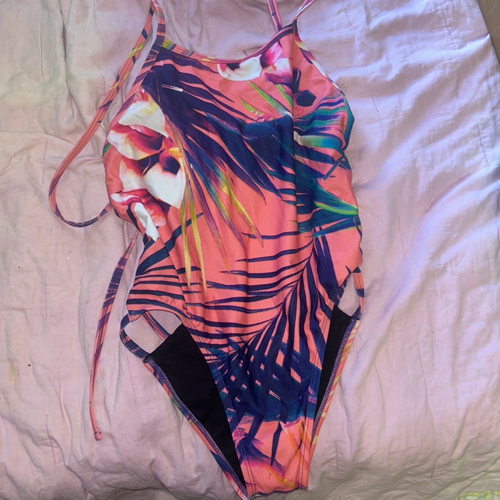 Jolyn tie back one piece swim suit
